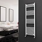 Alt Tag Template: Buy Eastgate 22mm Steel Curved White Heated Towel Rail 1600mm H x 500mm W - Dual Fuel - Thermostatic by Eastgate for only £266.59 in Dual Fuel Thermostatic Towel Rails at Main Website Store, Main Website. Shop Now