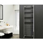 Alt Tag Template: Buy Eastgate 22mm Steel Straight Chrome Heated Towel Rail 1800mm H x 600mm W - Dual Fuel - Thermostatic, 3313 BTUs by Eastgate for only £385.11 in Dual Fuel Thermostatic Towel Rails at Main Website Store, Main Website. Shop Now