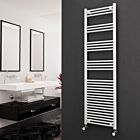 Alt Tag Template: Buy Eastgate 22mm Steel Straight White Heated Towel Rail 1800mm H x 500mm W - Electric Only - Thermostatic by Eastgate for only £227.54 in Electric Thermostatic Towel Rails Vertical at Main Website Store, Main Website. Shop Now