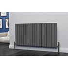 Alt Tag Template: Buy Eastgate Eben Steel Anthracite Horizontal Designer Radiator 600mm H x 1224mm W Double Panel - Central Heating by Eastgate for only £323.98 in Horizontal Designer Radiators, 2500 to 3000 BTUs Radiators, Anthracite Horizontal Designer Radiators at Main Website Store, Main Website. Shop Now