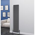 Alt Tag Template: Buy Eastgate Eben Steel Anthracite Vertical Designer Radiator 1600mm H x 340mm W Double Panel - Central Heating by Eastgate for only £233.00 in 3500 to 4000 BTUs Radiators, Anthracite Vertical Designer Radiators at Main Website Store, Main Website. Shop Now
