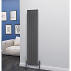 Alt Tag Template: Buy Eastgate Eben Steel Anthracite Vertical Designer Radiator 1600mm H x 340mm W Single Panel - Central Heating by Eastgate for only £155.62 in 1500 to 2000 BTUs Radiators, Anthracite Vertical Designer Radiators at Main Website Store, Main Website. Shop Now