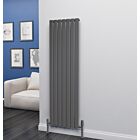 Alt Tag Template: Buy Eastgate Eben Steel Anthracite Vertical Designer Radiator 1600mm H x 476mm W Single Panel - Central Heating by Eastgate for only £190.64 in 3000 to 3500 BTUs Radiators, Anthracite Vertical Designer Radiators at Main Website Store, Main Website. Shop Now