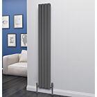 Alt Tag Template: Buy Eastgate Eben Steel Anthracite Vertical Designer Radiator 1800mm H x 272mm W Double Panel - Central Heating by Eastgate for only £221.21 in 3500 to 4000 BTUs Radiators, Anthracite Vertical Designer Radiators at Main Website Store, Main Website. Shop Now