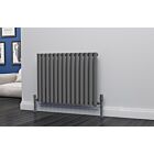 Alt Tag Template: Buy Eastgate Eclipse Steel Anthracite Horizontal Designer Radiator 600mm H x 812mm W Single Panel - Dual Fuel - Thermostatic by Eastgate for only £350.77 in Dual Fuel Thermostatic Horizontal Radiators at Main Website Store, Main Website. Shop Now