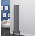 Alt Tag Template: Buy Eastgate Eclipse Steel Anthracite Vertical Designer Radiator 1600mm x 290mm Double Panel - Central Heating by Eastgate for only £237.88 in 3000 to 3500 BTUs Radiators, Anthracite Vertical Designer Radiators at Main Website Store, Main Website. Shop Now