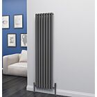 Alt Tag Template: Buy Eastgate Eclipse Steel Anthracite Vertical Designer Radiator 1600mm H x 406mm W Single Panel - Central Heating by Eastgate for only £207.27 in 2000 to 2500 BTUs Radiators, Anthracite Vertical Designer Radiators at Main Website Store, Main Website. Shop Now