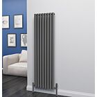 Alt Tag Template: Buy Eastgate Eclipse Steel Anthracite Vertical Designer Radiator 1600mm H x 464mm W Single Panel - Central Heating by Eastgate for only £226.10 in 2000 to 2500 BTUs Radiators, Anthracite Vertical Designer Radiators at Main Website Store, Main Website. Shop Now