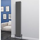 Alt Tag Template: Buy Eastgate Eclipse Steel Anthracite Vertical Designer Radiator 1800mm x 290mm Double Panel - Central Heating by Eastgate for only £259.70 in Shop By Brand, Radiators, TradeRad, View All Radiators, Designer Radiators, TradeRad Radiators, Vertical Designer Radiators, Traderad Elliptical Tube Designer Radiators, Anthracite Vertical Designer Radiators at Main Website Store, Main Website. Shop Now