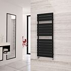 Alt Tag Template: Buy Eastgate Liso Black Flat Tube Designer Towel Rail 1292mm H x 500mm W - Dual Fuel - Thermostatic by Eastgate for only £322.82 in Dual Fuel Thermostatic Towel Rails, Eastgate Heated Towel Rails, Eastgate Liso Designer Heated Towel Rails at Main Website Store, Main Website. Shop Now