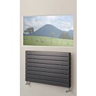 Alt Tag Template: Buy Eucotherm Mars DUO Double Flat Panel Horizontal Designer Radiator Silver 445mm H x 1500mm W by Eucotherm for only £490.63 in 3500 to 4000 BTUs Radiators, Silver Horizontal Designer Radiators at Main Website Store, Main Website. Shop Now