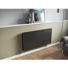 Alt Tag Template: Buy Eucotherm Mars DUO Double Flat Panel Horizontal Designer Radiator Anthracite 595mm H x 600mm W by Eucotherm for only £375.69 in Radiators, Designer Radiators, Horizontal Designer Radiators, 1500 to 2000 BTUs Radiators, Anthracite Horizontal Designer Radiators at Main Website Store, Main Website. Shop Now