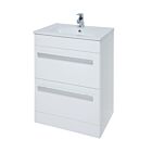 Alt Tag Template: Buy Kartell Purity Floor Standing 2 Drawer Unit & Ceramic Basin 600mm - White by Kartell for only £379.61 in Furniture, Suites, Basins, Bathroom Vanity Units, Bathroom Cabinets & Storage, Modern Vanity Units, Modern Bathroom Cabinets at Main Website Store, Main Website. Shop Now