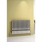 Alt Tag Template: Buy Reina Neva Steel Chrome Horizontal Designer Radiator 550mm H x 590mm W Single Panel Dual Fuel - Thermostatic by Reina for only £320.88 in Reina, Reina Designer Radiators, Dual Fuel Thermostatic Horizontal Radiators at Main Website Store, Main Website. Shop Now
