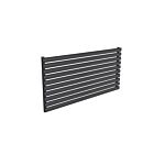 Alt Tag Template: Buy Reina Nevah Steel Anthracite Single Panel Horizontal Designer Radiator 590mm H x 1200mm W - Dual Fuel - Standard by Reina for only £262.99 in Reina, Reina Designer Radiators, Dual Fuel Standard Horizontal Radiators at Main Website Store, Main Website. Shop Now