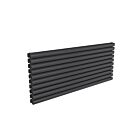Alt Tag Template: Buy Reina Nevah Steel Anthracite Double Panel Horizontal Designer Radiator 590mm x 1400mm - Central Heating by Reina for only £378.25 in Reina, 4500 to 5000 BTUs Radiators, Reina Designer Radiators at Main Website Store, Main Website. Shop Now