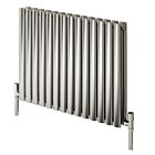 Alt Tag Template: Buy Reina Nerox Stainless Steel Brushed Horizontal Designer Radiator 600mm H x 1003mm W Double Panel Dual Fuel - Standard by Reina for only £697.81 in Reina, Dual Fuel Standard Horizontal Radiators at Main Website Store, Main Website. Shop Now