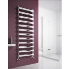 Alt Tag Template: Buy Reina Deno Brushed Stainless Steel Designer Heated Towel Rail 496mm H x 500mm W Dual Fuel - Thermostatic by Reina for only £305.93 in Reina, Dual Fuel Thermostatic Towel Rails at Main Website Store, Main Website. Shop Now