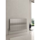 Alt Tag Template: Buy Reina Flox Double Panel Horizontal Radiator 600mm H x 1180mm W Satin Electric Only Thermostatic by Reina for only £908.73 in Reina at Main Website Store, Main Website. Shop Now
