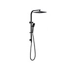 Alt Tag Template: Buy Kartell Nero Square Thermostatic Exposed Bar Shower with Ultra Slim Overhead Drencher and Sliding Handset by Kartell for only £182.50 in Exposed Mixer Showers at Main Website Store, Main Website. Shop Now