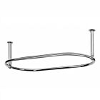 Alt Tag Template: Buy Plumbers Choice Traditional Oval 1135 x 640mm Chrome Oval Shower Curtain Rail End Ceiling Stays by Plumbers Choice for only £195.73 in Plumbers Choice, Shower Curtain Rails, Shower Accessories, Plumbers Choice Valves & Accessories, Shower Curtain Rails, Shower Curtain Rails at Main Website Store, Main Website. Shop Now