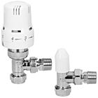 Alt Tag Template: Buy Kartell Style Thermostatic Angled Radiator Valve and Lockshield - Chrome and White by Kartell for only £23.43 in Thermostatic Radiator Valves, Radiator Valves, Towel Rail Valves, Chrome Radiator Valves, Valve Packs, White Radiator Valves at Main Website Store, Main Website. Shop Now