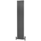 Alt Tag Template: Buy Traderad Elliptical Tube Steel Anthracite Vertical Designer Radiator 1600mm x 295mm Double Panel - Central Heating by TradeRad for only £217.57 in Shop By Brand, Radiators, TradeRad, View All Radiators, Designer Radiators, TradeRad Radiators, Vertical Designer Radiators, Traderad Elliptical Tube Designer Radiators, Anthracite Vertical Designer Radiators at Main Website Store, Main Website. Shop Now