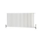 Alt Tag Template: Buy Traderad Elliptical Tube Steel White Horizontal Designer Radiator 600mm H x 1250mm W Double Panel - Electric Only - Thermostatic by TradeRad for only £476.94 in Radiators, TradeRad, View All Radiators, Electric Thermostatic Radiators, TradeRad Radiators, Traderad Elliptical Tube Designer Radiators at Main Website Store, Main Website. Shop Now