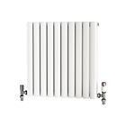 Alt Tag Template: Buy Traderad Elliptical Tube Steel White Horizontal Designer Radiator 600mm x 600mm Double Panel - Central Heating by TradeRad for only £177.78 in Autumn Sale at Main Website Store, Main Website. Shop Now