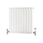 Alt Tag Template: Buy Traderad Elliptical Tube Steel White Horizontal Designer Radiator 600mm x 600mm Single Panel - Central Heating by TradeRad for only £127.03 in Autumn Sale at Main Website Store, Main Website. Shop Now