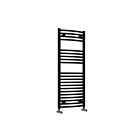 Alt Tag Template: Buy Reina Diva Steel Curved Black Heated Towel Rail 1200mm H x 500mm W Electric Only - Standard by Reina for only £190.48 in Electric Standard Ladder Towel Rails, Black Curved Heated Towel Rails, Curved Stainless Steel Electric Heated Towel Rails at Main Website Store, Main Website. Shop Now
