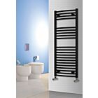 Alt Tag Template: Buy Reina Diva Steel Curved Black Heated Towel Rail 800mm H x 500mm W Electric Only - Standard by Reina for only £179.52 in Electric Standard Ladder Towel Rails, Black Curved Heated Towel Rails, Curved Stainless Steel Electric Heated Towel Rails at Main Website Store, Main Website. Shop Now