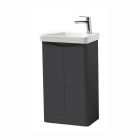 Alt Tag Template: Buy Kartell Floor Standing 2 Door 500mm x 290mm Cabinet with Ceramic Basin, Graphite by Kartell for only £302.28 in Suites, Furniture, Toilets and Basin Suites, Bathroom Cabinets & Storage, Kartell UK, Basins, Kartell UK Bathrooms, Modern Bathroom Cabinets, Kartell UK - Toilets, Kartell UK Baths at Main Website Store, Main Website. Shop Now