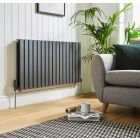 Alt Tag Template: Buy Kartell BOS60-119SA Boston Horizontal Radiator 600mm H x 1190mm W, Anthracite by Kartell for only £214.20 in Radiators, View All Radiators, Kartell UK, Designer Radiators, Kartell UK, Kartell UK Radiators, Horizontal Designer Radiators, Anthracite Horizontal Designer Radiators at Main Website Store, Main Website. Shop Now