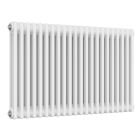 Alt Tag Template: Buy Reina Colona Steel White Horizontal 2 Column Radiator 600mm H x 1010mm W Dual Fuel - Thermostatic by Reina for only £374.03 in Radiators, Dual Fuel Radiators, Reina, Dual Fuel Thermostatic Radiators, Reina Designer Radiators, Dual Fuel Thermostatic Horizontal Radiators at Main Website Store, Main Website. Shop Now