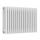 Alt Tag Template: Buy Reina Colona Steel White Horizontal 4 Column Radiator 500mm H x 785mm W Dual Fuel - Thermostatic by Reina for only £379.96 in Radiators, Dual Fuel Radiators, Reina, Dual Fuel Thermostatic Radiators, Reina Designer Radiators, Dual Fuel Thermostatic Horizontal Radiators at Main Website Store, Main Website. Shop Now