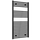 Alt Tag Template: Buy Reina Diva Steel Straight Black Heated Towel Radiator 1200mm H x 600mm W, Dual Fuel - Thermostatic by Reina for only £227.43 in Towel Rails, Dual Fuel Towel Rails, Reina, Heated Towel Rails Ladder Style, Dual Fuel Thermostatic Towel Rails, Black Ladder Heated Towel Rails, Reina Heated Towel Rails, Black Straight Heated Towel Rails at Main Website Store, Main Website. Shop Now
