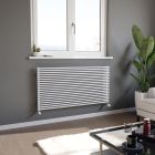 Alt Tag Template: Buy Eucotherm Corus Single Horizontal Triangle Tube Radiator 600mm H x 1200mm W, White by Eucotherm for only £266.14 in Shop By Brand, Radiators, Eucotherm, View All Radiators, Designer Radiators, Eucotherm Radiators, Horizontal Designer Radiators, White Horizontal Designer Radiators at Main Website Store, Main Website. Shop Now