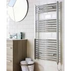Alt Tag Template: Buy Kartell K-Rad Curved Electric Towel Rail - Chrome Plated by Kartell for only £206.15 in Towel Rails, Electric Standard Ladder Towel Rails, Chrome Electric Heated Towel Rails, Curved Chrome Electric Heated Towel Rails at Main Website Store, Main Website. Shop Now
