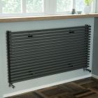 Alt Tag Template: Buy Eucotherm Gaja Single Tube Horizontal Designer Radiator 610mm H x 1400mm W, Textured Matt Anthracite by Eucotherm for only £302.40 in Shop By Brand, Radiators, Eucotherm, View All Radiators, Designer Radiators, Eucotherm Radiators, Horizontal Designer Radiators, Anthracite Horizontal Designer Radiators at Main Website Store, Main Website. Shop Now