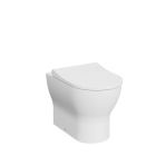 Alt Tag Template: Buy Kartell Eklipse Round Rimless Back To Wall Wc Pan with Soft Close Seat, White by Kartell for only £207.00 in Autumn Sale, Suites, Kartell UK, Toilets, Kartell UK Bathrooms, Back to Wall Toilets, Kartell UK Baths at Main Website Store, Main Website. Shop Now