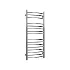 Alt Tag Template: Buy Reina Eos Polished Curved Stainless Steel Heated Towel Rail 1200mm H x 500mm W Electric Only - Thermostatic by Reina for only £360.40 in Electric Thermostatic Towel Rails Vertical, Curved Stainless Steel Heated Towel Rails at Main Website Store, Main Website. Shop Now