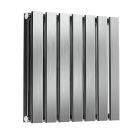 Alt Tag Template: Buy Reina Flox Stainless Steel Brushed Double Panel Horizontal Radiator 600mm H x 413mm W, Dual Fuel - Thermostatic by Reina for only £470.42 in Shop By Brand, Radiators, Dual Fuel Radiators, Reina, Dual Fuel Thermostatic Radiators, Dual Fuel Thermostatic Horizontal Radiators at Main Website Store, Main Website. Shop Now