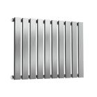 Alt Tag Template: Buy Reina Flox Stainless Steel Brushed Single Panel Horizontal Radiator 600mm H x 590mm W, Electric Only - Thermostatic by Reina for only £364.49 in Shop By Brand, Radiators, Electric Radiators, Reina, Electric Thermostatic Radiators, Electric Thermostatic Horizontal Radiators at Main Website Store, Main Website. Shop Now