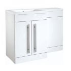 Alt Tag Template: Buy Kartell Matrix 2 Door L-Shaped 1100mm LH Furniture Pack with Cistern, White Gloss by Kartell for only £555.34 in Furniture, Suites, Kartell UK, Bathroom Cabinets & Storage, Toilets and Basin Suites, Kartell UK Bathrooms, Modern Bathroom Cabinets, Modern Toilet & Basin Sets, Kartell UK Baths at Main Website Store, Main Website. Shop Now