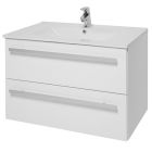 Alt Tag Template: Buy Kartell 2 Drawer Wall Mounted Cabinet & Ceramic Basin 800mm x 450mm, White Gloss by Kartell for only £361.69 in Suites, Furniture, Bathroom Cabinets & Storage, WC & Basin Complete Units, Kartell UK, Basins, Modern WC & Basin Units, Kartell UK Bathrooms, Modern Bathroom Cabinets, Kartell UK Baths at Main Website Store, Main Website. Shop Now