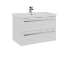 Alt Tag Template: Buy Kartell 2 Drawer Wall Mounted Cabinet & Mid Depth Ceramic Basin 800mm x 450mm, White Gloss by Kartell for only £379.03 in Suites, Furniture, Bathroom Cabinets & Storage, WC & Basin Complete Units, Kartell UK, Basins, Modern WC & Basin Units, Kartell UK Bathrooms, Modern Bathroom Cabinets, Kartell UK Baths at Main Website Store, Main Website. Shop Now
