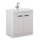 Alt Tag Template: Buy Kartell Floor Standing 2 Door Cabinet Unit with Basin 800mm x 460mm, White Gloss by Kartell for only £419.42 in Suites, Furniture, Toilets and Basin Suites, Bathroom Cabinets & Storage, Kartell UK, Basins, Kartell UK Bathrooms, Modern Bathroom Cabinets, Kartell UK - Toilets, Kartell UK Baths at Main Website Store, Main Website. Shop Now