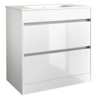 Alt Tag Template: Buy Kartell Ceramic Basin with Floor Standing 2 Drawer Cabinet 800mm x 460mm, White by Kartell for only £587.01 in Suites, Furniture, Toilets and Basin Suites, Bathroom Cabinets & Storage, Kartell UK, Basins, Kartell UK Bathrooms, Modern Bathroom Cabinets, Kartell UK - Toilets, Kartell UK Baths at Main Website Store, Main Website. Shop Now