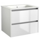 Alt Tag Template: Buy Kartell Wall Mounted 2 Drawer Cabinet Unit with Basin 800mm x 460mm, White Gloss by Kartell for only £505.45 in Suites, Basins, Kartell UK, Toilets and Basin Suites, Kartell UK Bathrooms, Kartell UK Baths, Kartell UK - Toilets at Main Website Store, Main Website. Shop Now